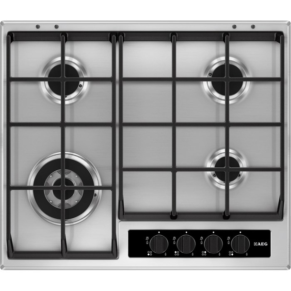 ჩასაშენებელი ქურის ზედაპირი AEG HG565455SY Hob, Built-in, Metal Stainless steel