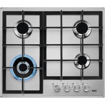 ჩასაშენებელი ქურის ზედაპირი AEG HGR6436SM Hob Built-in, Rotary Stainless steel