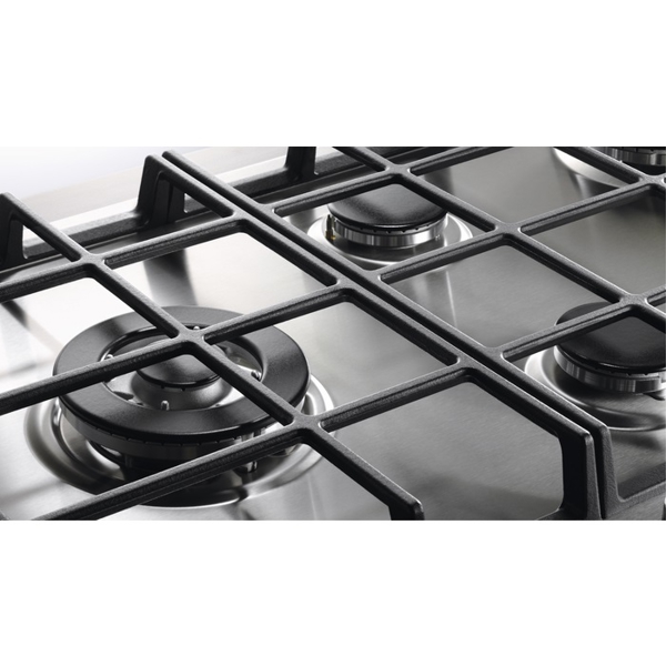 ჩასაშენებელი ქურის ზედაპირი Electrolux EGV96343YK Hob, Built-in, Mechanical, Gas Black