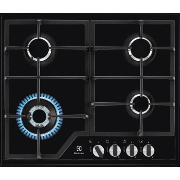 ჩასაშენებელი ქურის ზედაპირი Electrolux GPE363MB Hob, Built-in, Gas Black