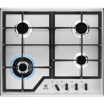 ჩასაშენებელი ქურის ზედაპირი Electrolux GPE363MX Hob, Built-in, Gas Stainless Steel