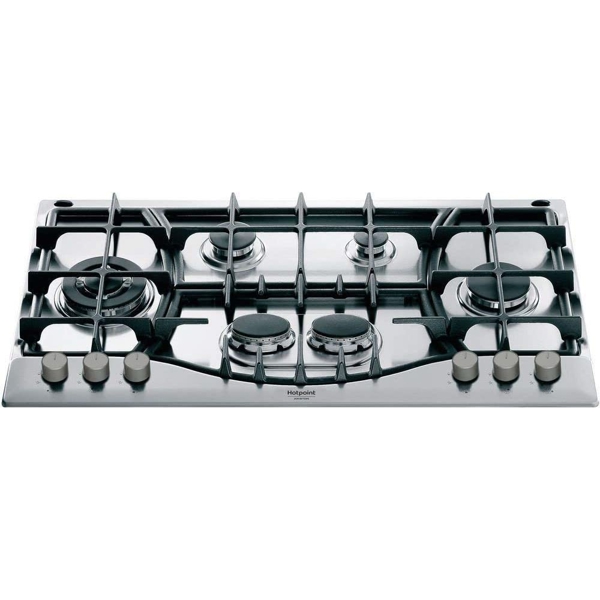 ჩასაშენებელი ქურის ზედაპირი Hotpoint-Ariston PHN 961 TSIXHA Gas Hob Stainless Steel