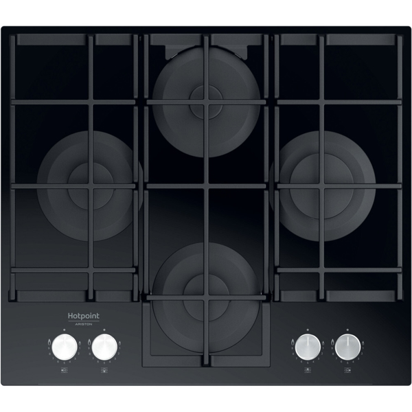 ჩასაშენებელი ქურის ზედაპირი Hotpoint-Ariston HAGS 61FBK Hob Black