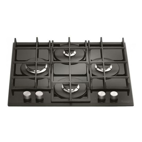 ჩასაშენებელი ქურის ზედაპირი Hotpoint-Ariston TQG 641 HA(BK) EE Hob, Built-in, Gas, Cast Iron Black