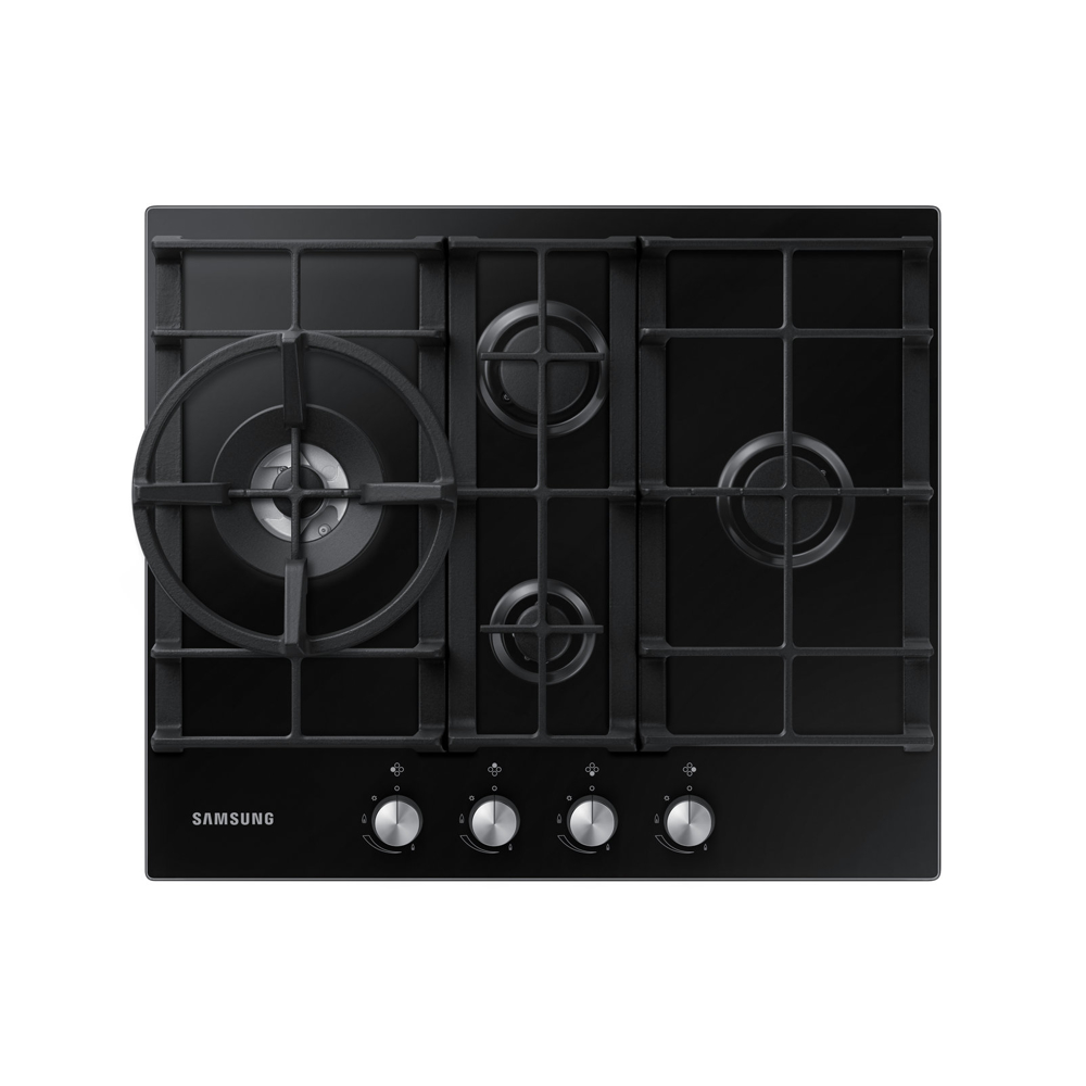ჩასაშენებელი გაზის ქურის ზედაპირი Samsung NA64H3030BK/WT, Built-in Gas Cooktop, Black