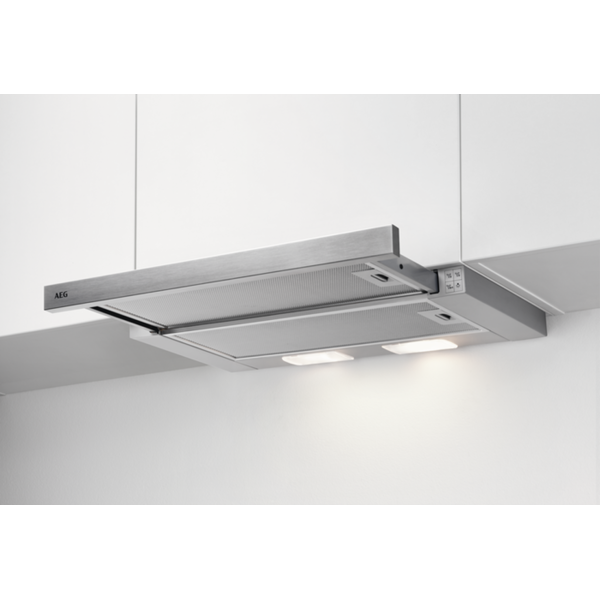 გამწოვი AEG DPB2621S Built-in, Mechanical, 2 x 4W, Wall-Mounted Silver