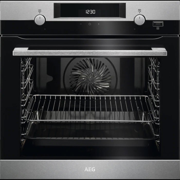 ჩასაშენებელი ღუმელი AEG BER455120M Built-in Oven Electric, 71L Black / Stainless steel