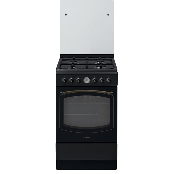 გაზქურა Indesit IS5G8MHA/E Combined, Free-Standing, Mechanical, A Black