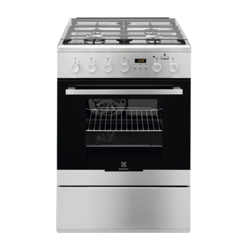 გაზქურა Electrolux EKK-96498CX Combined, Free-Standing Stainless Steel