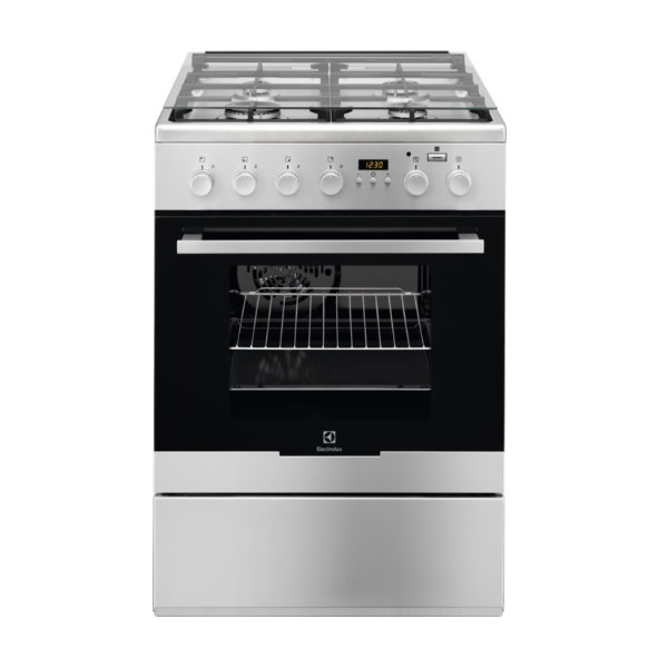 გაზქურა Electrolux EKK-96498CX Combined, Free-Standing Stainless Steel