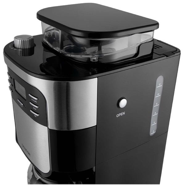 Sencor SCE 7000BK, 900W, 1.5L, Coffee Machine, Black