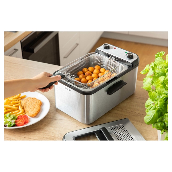 ფრის აპარატი Sencor SFR 7200SS 2200W, 3.2 L, Fries machine Silver