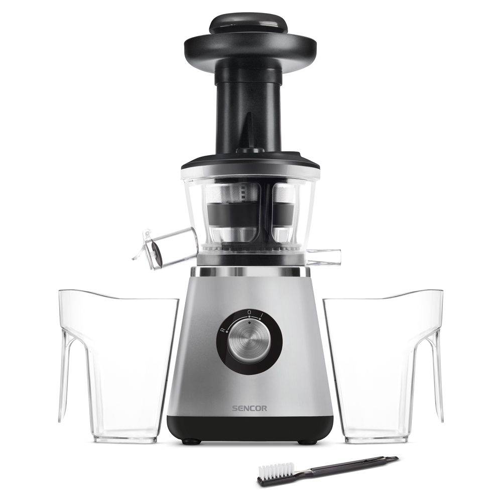 წვენსაწური Sencor SSJ 4041BK Citrus Juicer, Mechanical 0.8 L, 400 W Metallic Silver