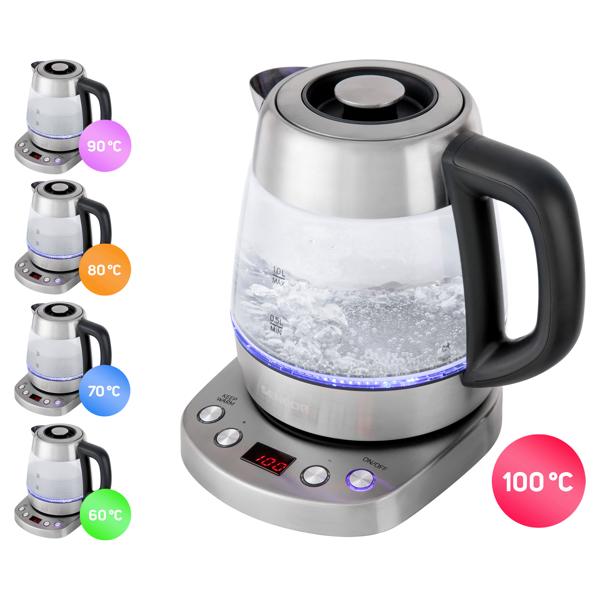 ჩაის აპარატი Sencor SWK 1080SS, 2200W, 1L, Tea Maker, Metallic Silver