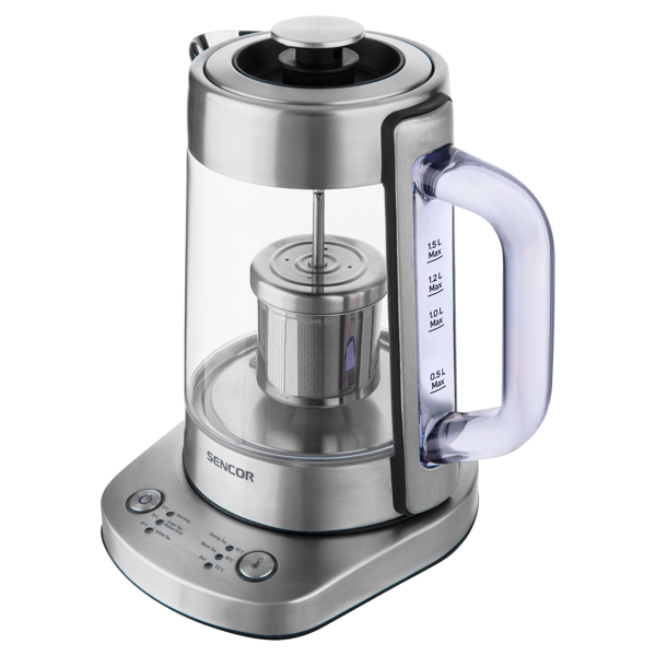 Sencor SWK 1590SS, 1500W, 1.5 L, Tea Maker, Silver