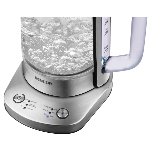 Sencor SWK 1590SS, 1500W, 1.5 L, Tea Maker, Silver