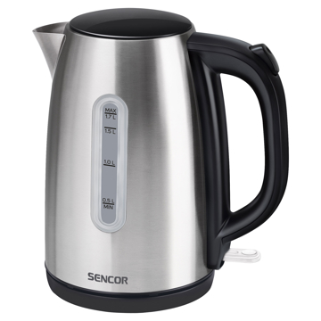 Sencor SWK 1720BK, 2200W, 1.2L, Electric Kettle, Black/Silver