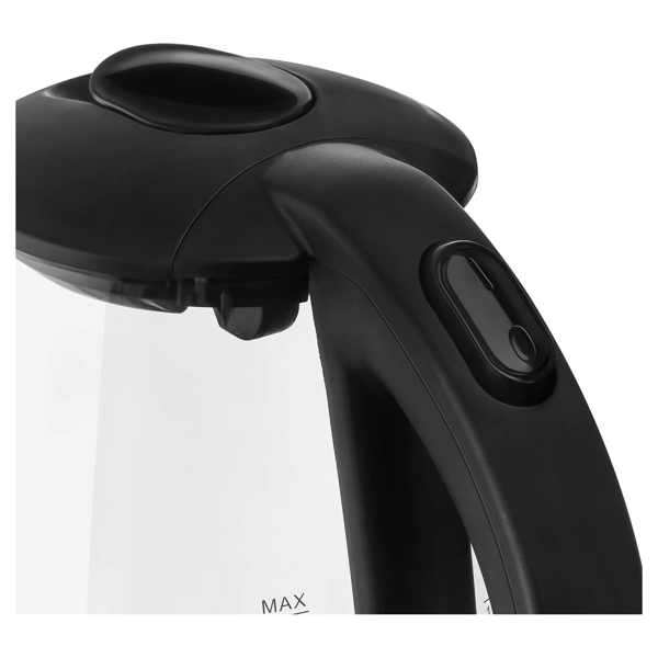 ელექტრო ჩაიდანი Sencor SWK 1785BK, 2200W, 1.7L, Electric Kettle, Transparant/Black