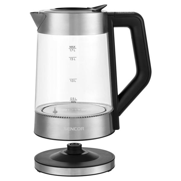 Sencor SWK 1795SS, 2200W, 1.7L, Electric Kettle, Metallic Silver