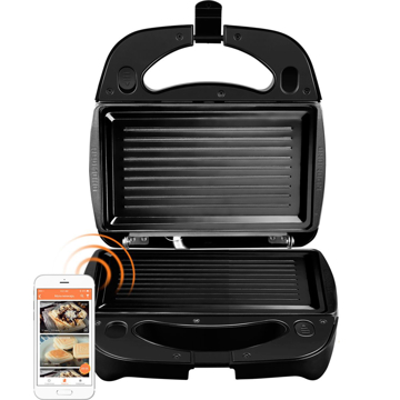 სენდვიჩ მეიკერი Redmond RMB-M657/1S Sandwich Maker, Smart Black