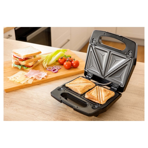 სენდვიჩ მეიკერი Sencor SSM 9410SS Sandwich Maker Automatic, 800W Silver / Black