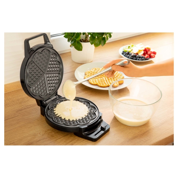 ვაფლის აპარატი Sencor SWF 1010BK Waffle Maker 1000 W Silver / Black