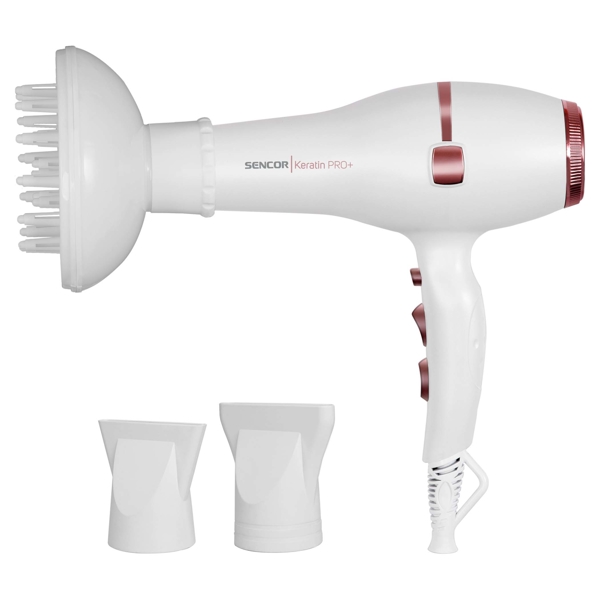 ფენი Sencor SHD 8200GD Hair Dryer 2400W White-Gold