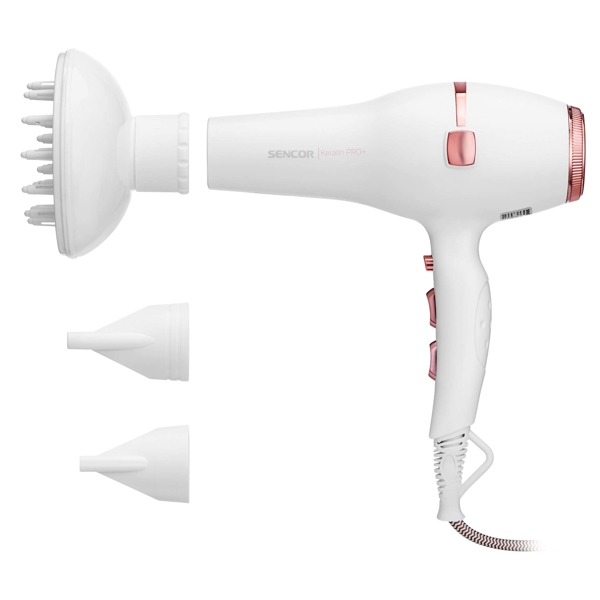 ფენი Sencor SHD 8200GD Hair Dryer 2400W White-Gold