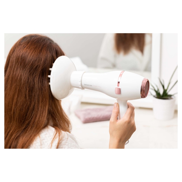 ფენი Sencor SHD 8200GD Hair Dryer 2400W White-Gold