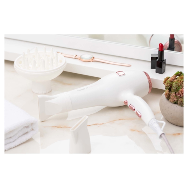 ფენი Sencor SHD 8200GD Hair Dryer 2400W White-Gold