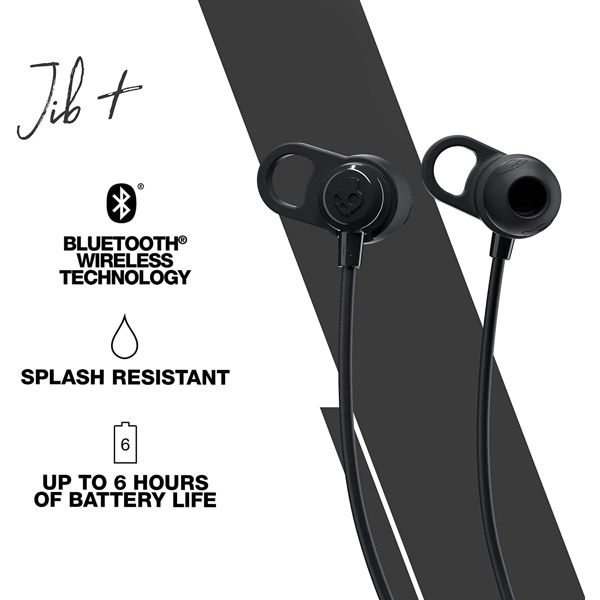 ყურსასმენი Skullcandy JIB+Wireless In-Ear Headphones Black