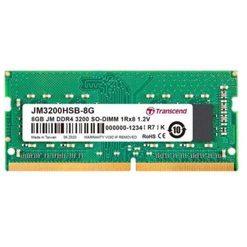 ოპერატიული მეხსიერება TRANSCEND 8GB JM DDR4 3200MHZ SO-DIMM (JM3200HSB-8G) MEMORY RAM