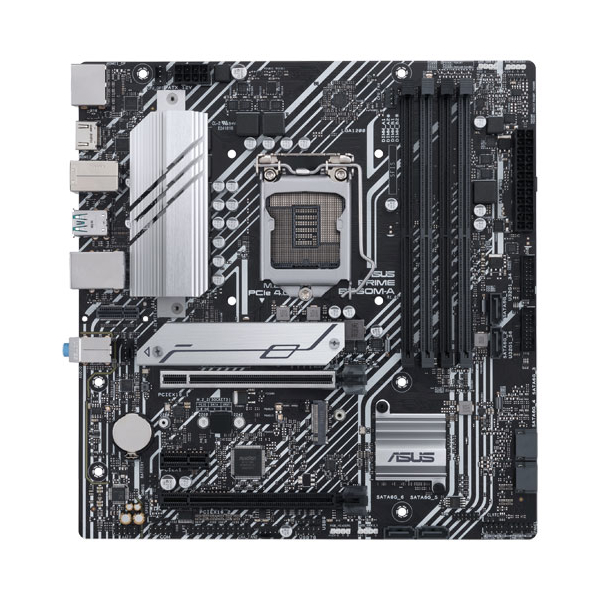 დედა დაფა ASUS PRIME B560M-A, LGA1200, PCIe 4.0, 2x M.2, RGB, mATX, DisplayPort, HDMI