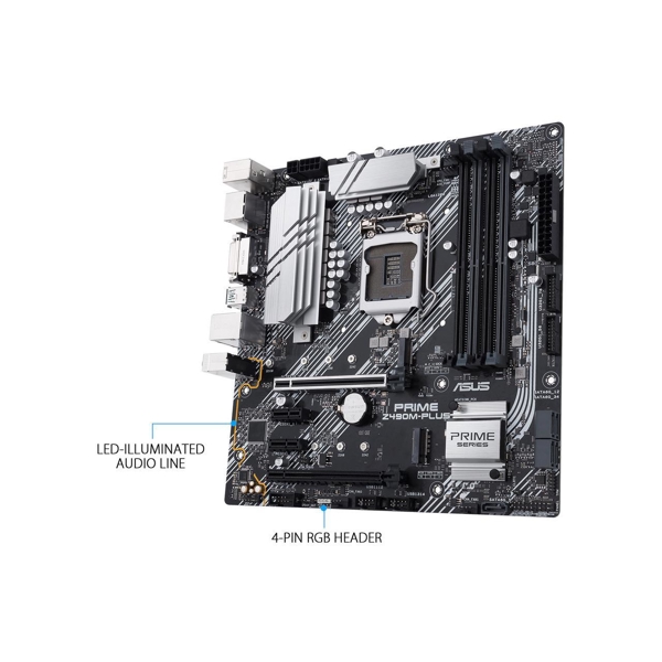 დედა დაფა ASUS PRIME_Z490M-PLUS s1200 Z490 4xDDR4 M.2 HDMI-DP-DVI mATX