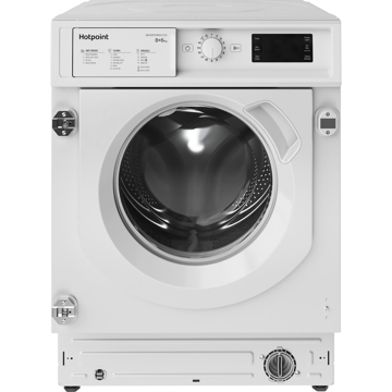 ჩასაშენებელი სარეცხი მანქანა Hotpoint BI WDHG 861484 EU, 8Kg, 1351 Rpm,  A+++,  Built-in, White