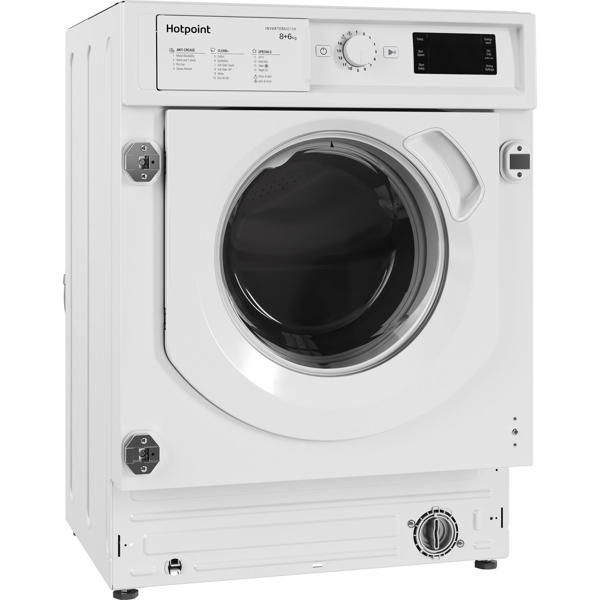 ჩასაშენებელი სარეცხი მანქანა Hotpoint BI WDHG 861484 EU, 8Kg, 1351 Rpm,  A+++,  Built-in, White