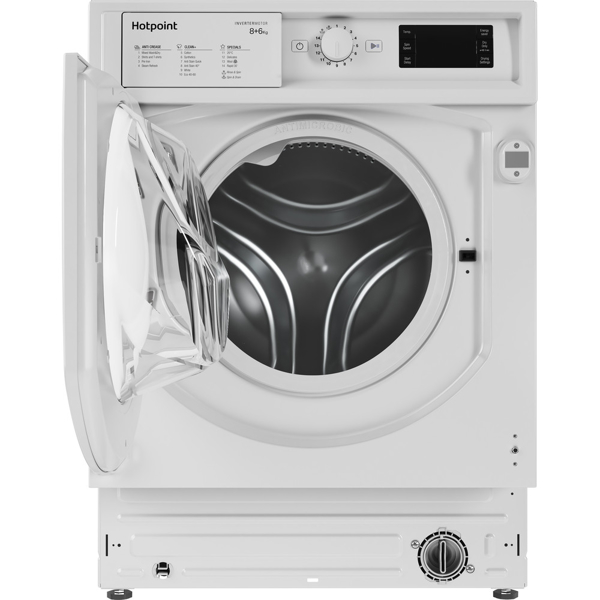 ჩასაშენებელი სარეცხი მანქანა Hotpoint BI WDHG 861484 EU, 8Kg, 1351 Rpm,  A+++,  Built-in, White