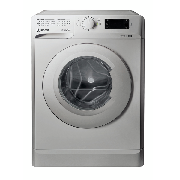 სარეცხი მანქანა INDESIT OMTWSE 61051 S EU 6 KG, SPEED:1000 (60X85X42.5) BIG DISPLAY A+++,SILVER,POLAND