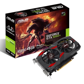 ვიდეო დაფა Asus CERBERUS-GTX1050TI-04GI PCI Express GDDR5 4GB, 128-bit, DVI, HDMI, Display Port GDD