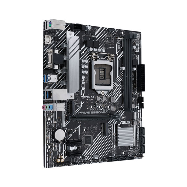 დედა დაფა ASUS PRIME B560M-K, LGA1200,11th Gen,  mATX, PCIe® 4.0, 2 x M.2,RGB header HDMI, D-Sub