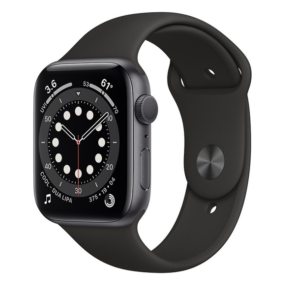 სმარტ საათი Apple Watch Series 6 GPS 44mm Space Gray Aluminium Case with Black Sport Band 