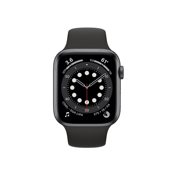 სმარტ საათი Apple Watch Series 6 GPS 44mm Space Gray Aluminium Case with Black Sport Band 