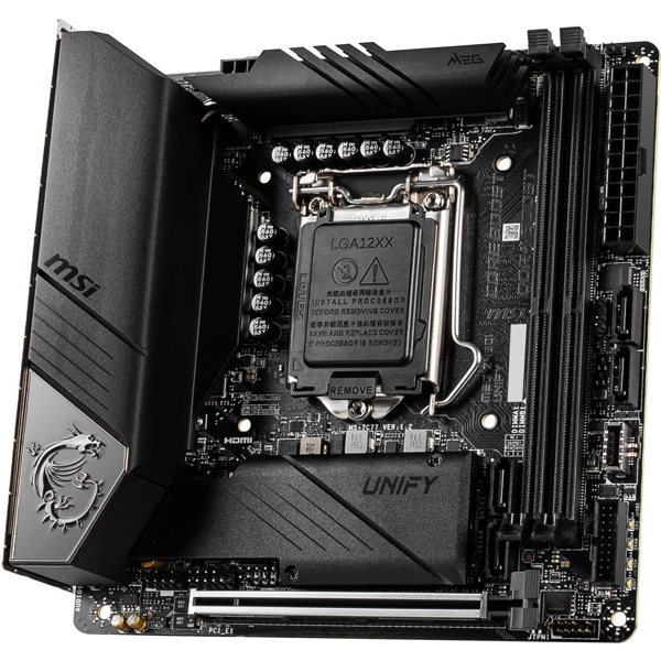 დედა დაფა MSI MEG_Z490I_UNIFY s1200 Z490 2xDDR4 HDMI-DP mITX