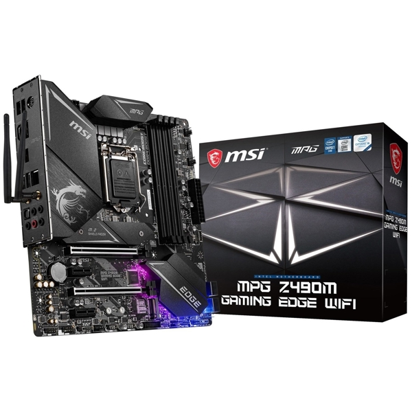 დედა დაფა MSI MPG_Z490M_GAM_EDGE_WIFI s1200 Z490 4xDDR4 HDMI-DP Wi-Fi BT mATX