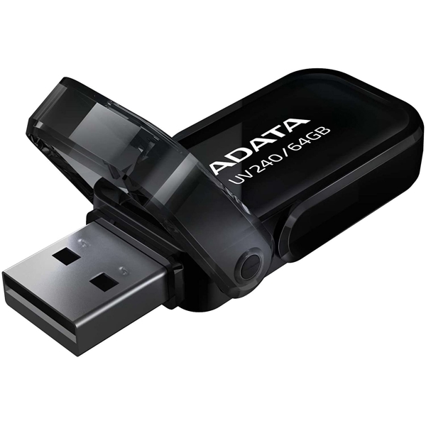 USB ფლეშ მეხსიერება ADATA AUV240-16G-RBK, USB Flash Drive