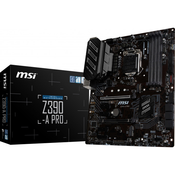 დედა დაფა MSI Z390-A_PRO s1151 Z390 4xDDR4 M.2 DP-DVI-VGA ATX