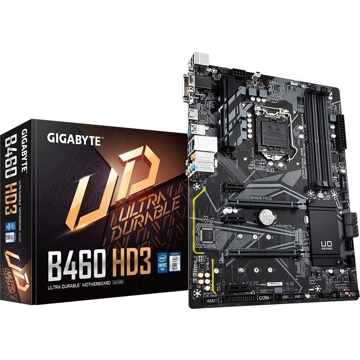 დედა დაფა GIGABYTE Motherboard B460 HD3 s1200 B460 4xDDR4 M.2 HDMI-DVI-VGA ATX