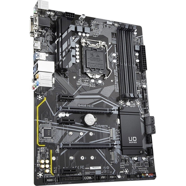 დედა დაფა GIGABYTE Motherboard B460 HD3 s1200 B460 4xDDR4 M.2 HDMI-DVI-VGA ATX