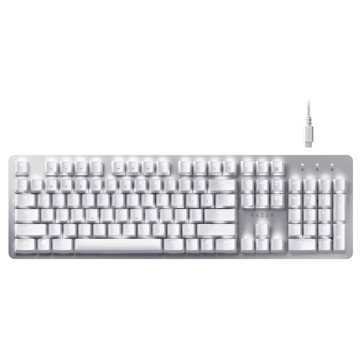 კლავიატურა Razer Gaming Keyboard Pro Type Orange Switch WL, BT, USB US LED, White