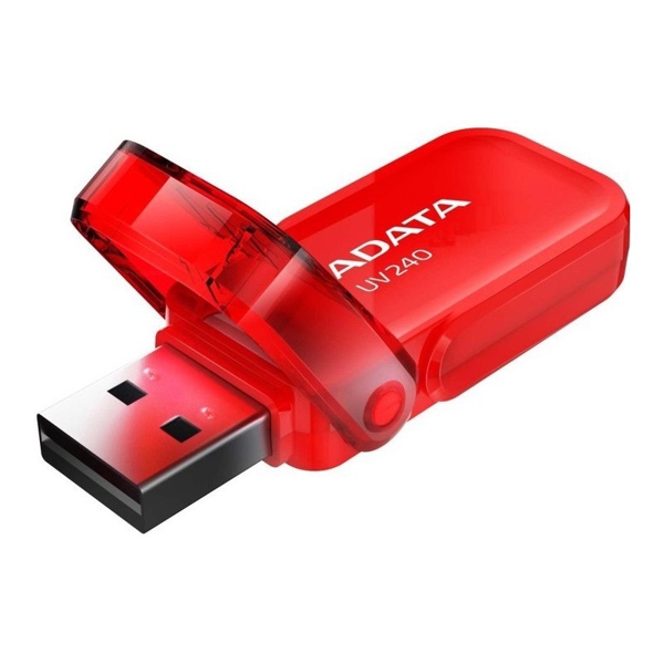 USB ფლეშ მეხსიერება ADATA AUV240-32G-RRD, USB 2.0 32GB Red